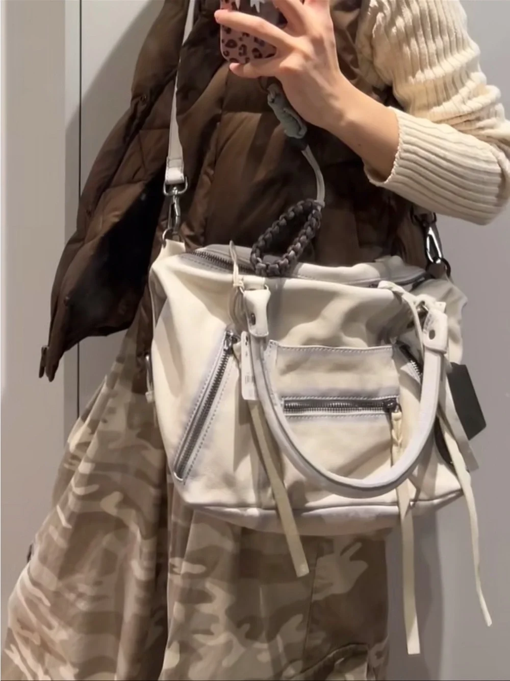 Free People structured satchel